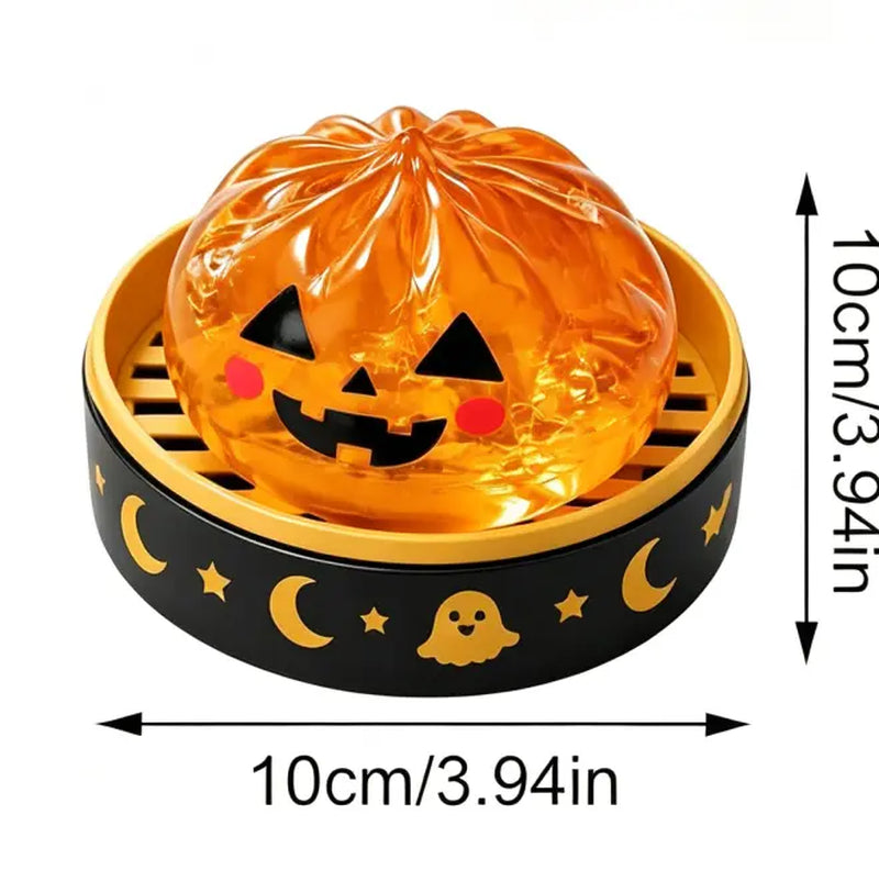 Halloween Ghost Dumpling Glitter Squeeze Toy Set, Spooky Stress Relief Squishy Fidget Toys, Portable Hand Decompression Toy, Halloween Party Favors Trick Treat Bag Fillers Holiday Gifts