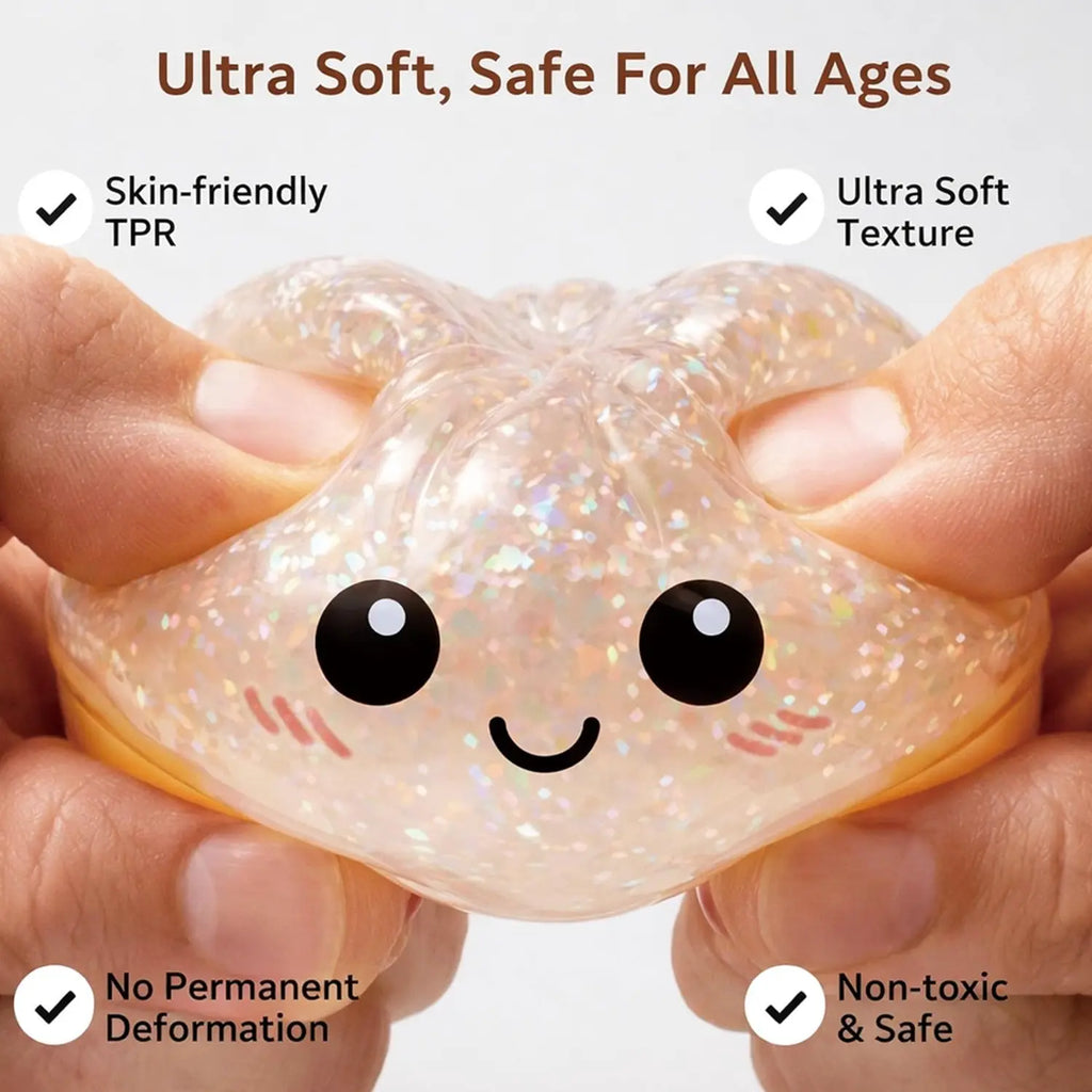 Glitter Dumpling Squishy - Random Glitter Dumpling Box, Dumplings Squishy Toy, More Surprises (Random)