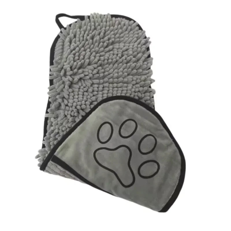 Super Absorbent Quick Dry Pet Towel Soft Dog Bath Robe Convenient Cat Bath Towel Pet Cleaning Washcloth Essential Dog Accessory