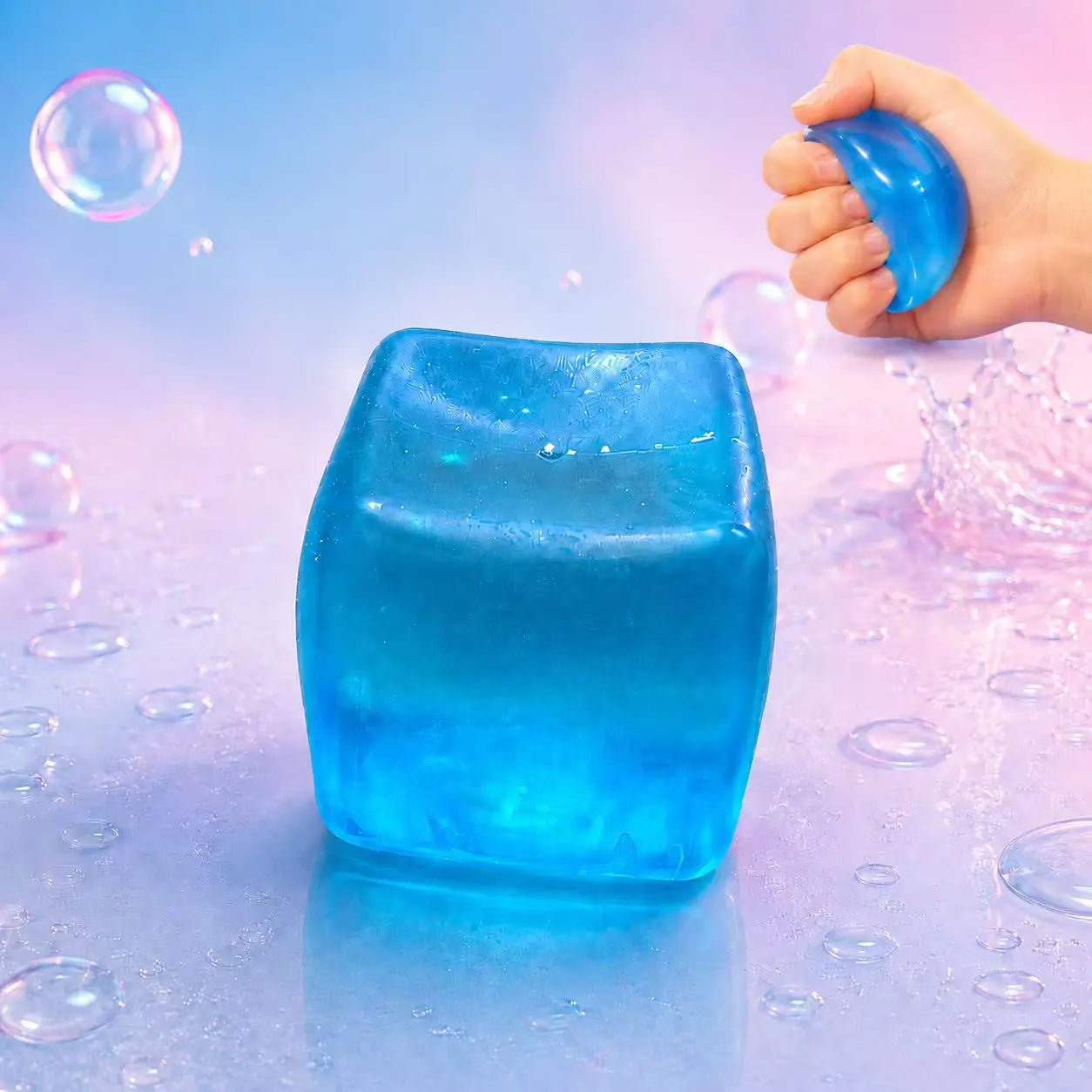 Stress Cube Squishy Toy, Super Satisfying High Density Fidget Cube for Stress Relief, Slow Rising Sensory Squeeze Toy for Kids Adults, Birthday Gifts, Party Favors, Classroom Prizes, 5Cm / 2In